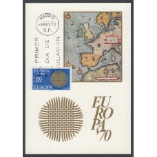 España II Centenario Tarjetas Máximas 1970 - Edifil 1973 - Europa