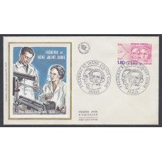 Francia Sobres Primer Dia FDC Yvert 2218 seda - Curie Química 1982 Paris