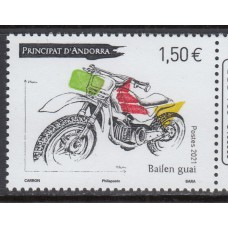 Andorra Francesa Correo 2021 Yvert 858 ** Mnh  Motos