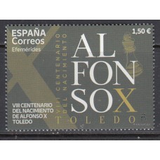 España II Centenario Correo 2021 Edifil 5537 ** Mnh Alfonso X el Sábio