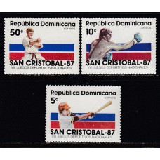 Dominicana - Correo 1987 Yvert 1022/4 ** Mnh  Deoirtes