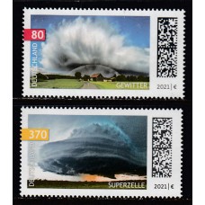 Alemania Federal Correo 2021 Yvert 3391/2 ** Mnh Evento de Gewitter Heaven