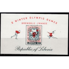 Liberia - Hojas Yvert 41 ** Mnh Olimpiadas de Grenoble