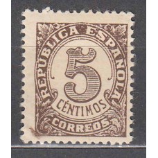 España Variedades 1938 Edifil 745pc ** Mnh  Papel cartulina