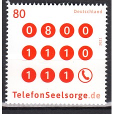 Alemania Federal Correo 2021 Yvert 3401 ** Mnh Asesoramiento por Telefono