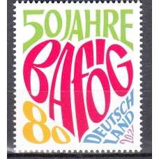 Alemania Federal Correo 2021 Yvert 3402 ** Mnh 50 aniversario Bafög