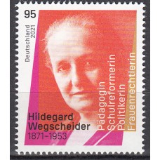 Alemania Federal Correo 2021 Yvert 3403 ** Mnh Hildegard Wegscheider - Personaje