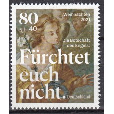 Alemania Federal Correo 2021 Yvert 3422 ** Mnh Navidad No Temas