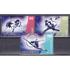 Austria Correo 2021 Yvert 3471/73 ** Mnh Deportes