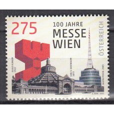 Austria Correo 2021 Yvert 3485 ** Mnh Feria de Viena, 100 Años