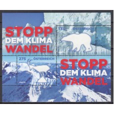 Austria Correo 2021 Yvert 3491/92 ** Mnh Detener el cambio climatico