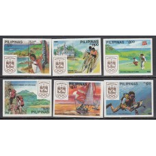 Filipinas - Correo 1988 Yvert 1623/8 sin dentar ** Mnh Deportes