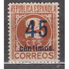 España Sueltos 1938 Edifil 744 Cifras ** Mnh