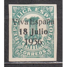 Locales Patrióticos Santa Cruz de Tenerife 1937 Edifil 37 ** Mnh