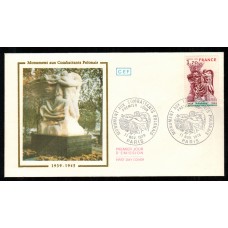 Francia Sobres Primer Dia FDC Yvert 2021 - Monumento Polonais 1978 Paris