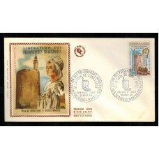 Francia Sobres Primer Dia FDC Yvert 1566 seda - Religión 1968