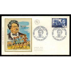 Francia Sobres Primer Dia FDC Yvert 1628 seda - Cinema 1970