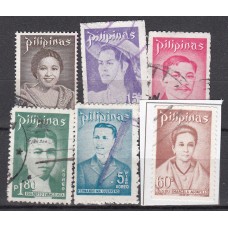 Filipinas - Correo 1974 Yvert 925/30 usado - Personajes