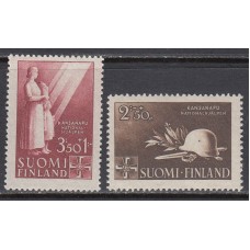 Finlandia - Correo 1943 Yvert 269/70 ** Mnh