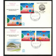 Francia Sobres Primer Dia FDC Yvert 2199/2200 - Pintura 1982 - Folon