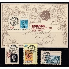 Barbados - Correo 1979 Yvert 468/70+ Hoja 12 ** Mnh Sello sobre sello