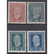 Alemania Imperio Correo 1924 Yvert 359/62 * Mh  Personajes