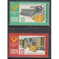 Alemania Oriental Correo 1963 Yvert 701/2 ** Mnh Dia del Sello