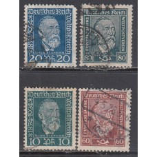 Alemania Imperio Correo 1924 Yvert 359/62 usado UPU