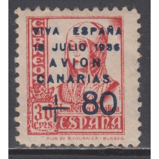 Canarias Correo 1937 Edifil 15 ** Mnh