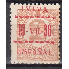 Locales Patrióticos Vitoria 1937 Edifil 4hcc (*) Mng Tipo III