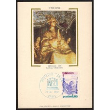 Francia - Carta Postal - Yvert 71 Unesco Seda Paris 1982 Religión