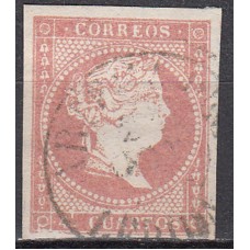 Matasellos y marcas de 4 cuartos Fechador 1856 Edifil 48 Artesa de S. (Lerida) Tipo I