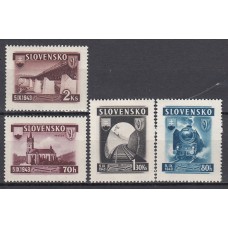 Eslovaquia - Correo 1943 Yvert 90/3 * Mh  Trenes