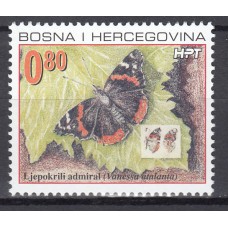 Herceg Bosna - Correo Yvert 79 ** Mnh Fauna - Mariposas