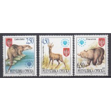 República Serbia (de Bosnia) - Correo Yvert 66/68 ** Mnh Fauna - Protección a la Naturaleza