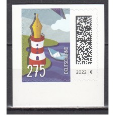 Alemania Federal Correo 2022 Yvert 3444 ** Mnh Boligrafo Fluorescente Adh de carnet - Faro