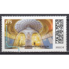 Alemania Federal Correo 2022 Yvert 3451 ** Mnh Estación de metro Heidelberger Platz Berlin