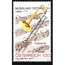 Austria Correo 2022 Yvert 3500 ** Mnh Música - Trombon