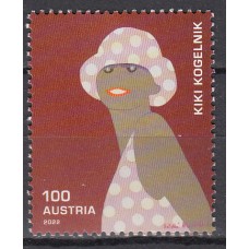 Austria Correo 2022 Yvert 3497 ** Mnh Personaje-Kiki Kogelnik