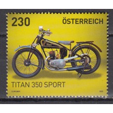 Austria Correo 2022 Yvert 3498 ** Mnh Motocicleta Titan