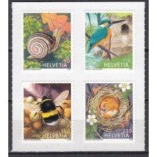 Suiza Correo 2022 Yvert 2676/79 ** Mnh Animales - Fauna