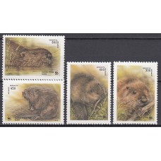 Bielorusia - Correo 1995 Yvert 97/100 ** Mnh WWF - Fauna