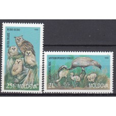 Moldavia - Correo Yvert 253/54 ** Mnh Fauna - Aves