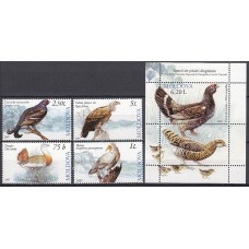 Moldavia - Correo Yvert 514/17 + Hoja 39 ** Mnh Fauna - Aves