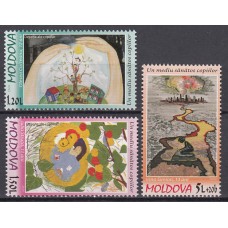 Moldavia - Correo Yvert 567/69 ** Mnh Arte