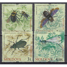 Moldavia - Correo Yvert 573/76 ** Mnh Fauna - Insectos