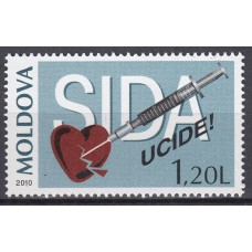 Moldavia - Correo Yvert 620 ** Mnh Lucha contra el Sida - Medicina