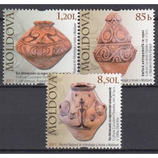 Moldavia - Correo Yvert 636/38 ** Mnh Arqueologia