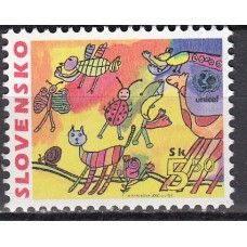 Eslovaquia Correo 2000 Yvert 322 ** Mnh Unicef