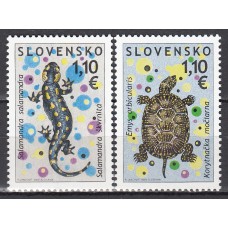 Eslovaquia Correo 2009 Yvert 540/41 ** Mnh Fauna